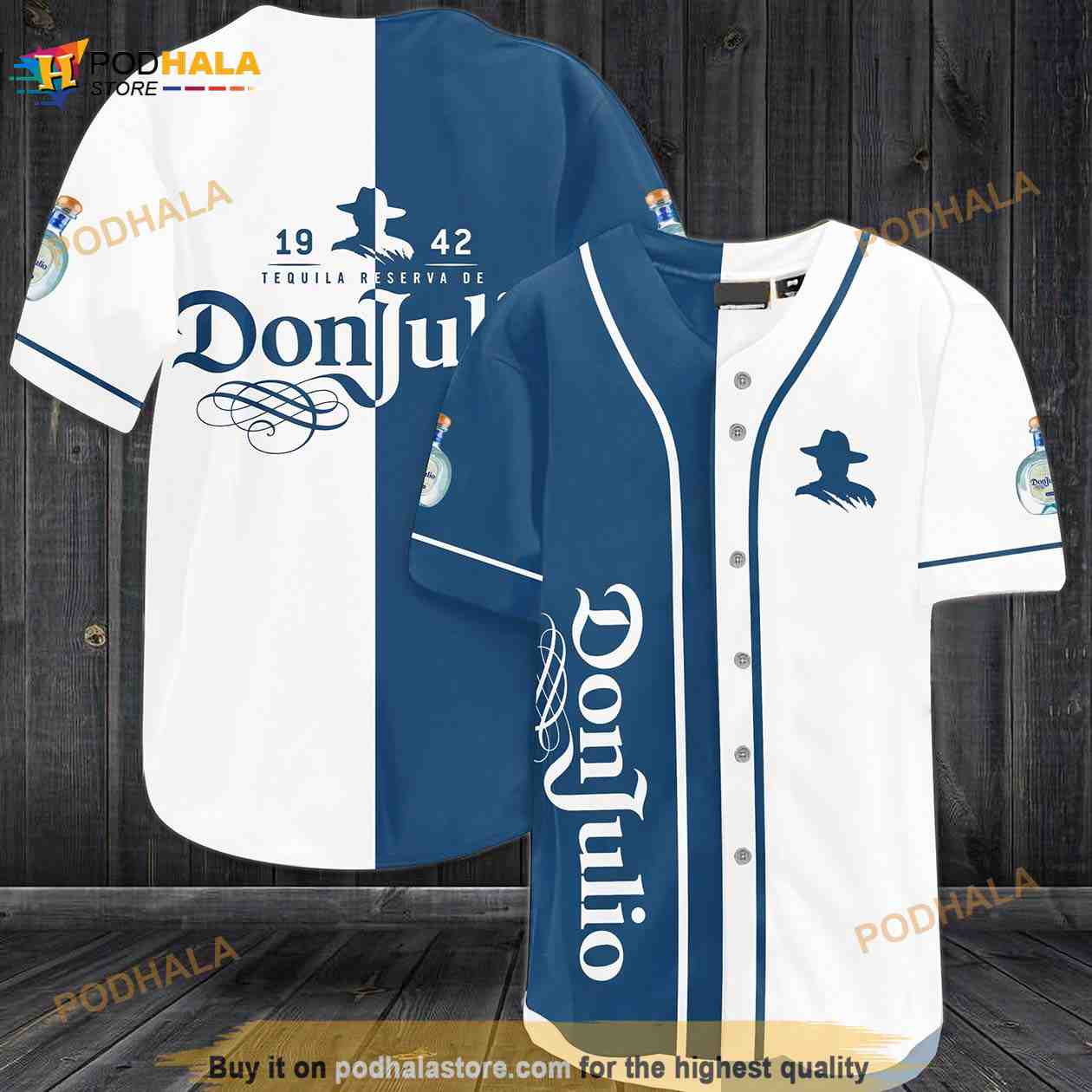 Don Julio Tequila 1942 3D Baseball Jersey baseball jersey product view 1