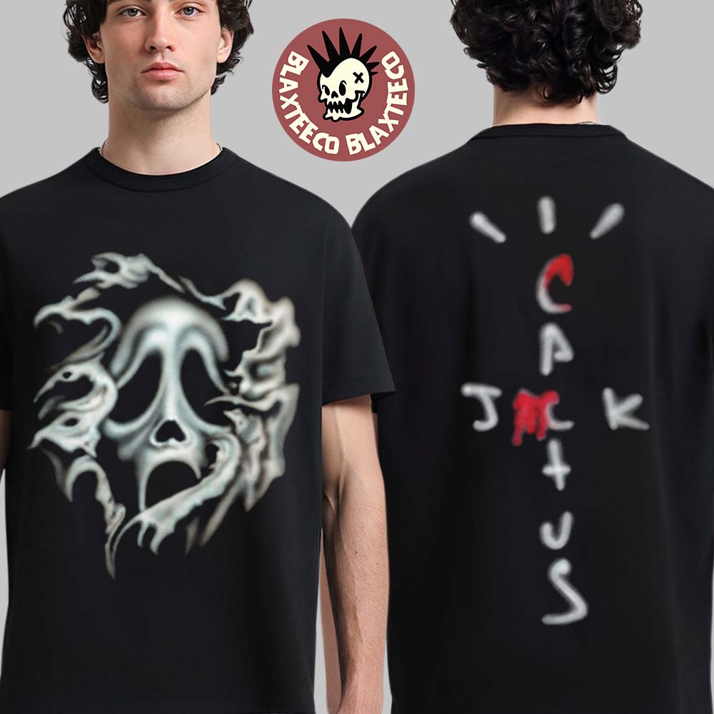 Don Toliver X Travis Scott Cactus Jack X Scream Airbrush Ghostface T-Shirt Unisex T-shirt, Sweatshirt, Hoodie, Long Sleeve Tee - T-Shirt, Sweatshirt, Hoodie