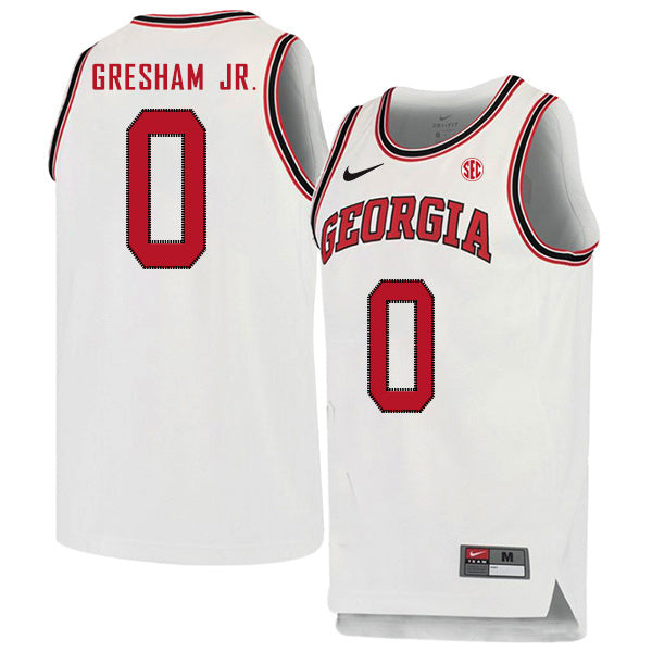 Donnell Gresham Jr.0 Crew Neck White College Football Jersey football jersey product view 1
