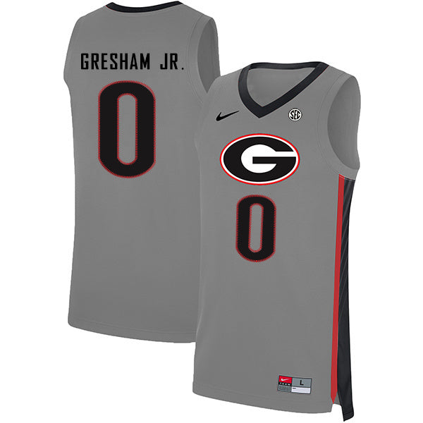 Donnell Gresham Jr.0 V Collar Gray College Football Jersey football jersey product view 1