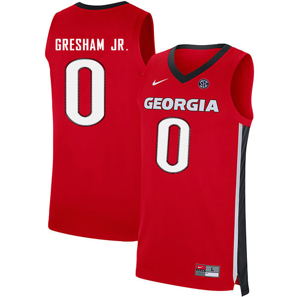 Donnell Gresham Jr.0 V Collar Red College Football Jersey football jersey product view 1