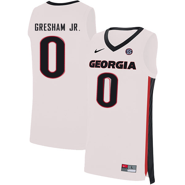 Donnell Gresham Jr.0 V Collar White College Football Jersey football jersey product view 1