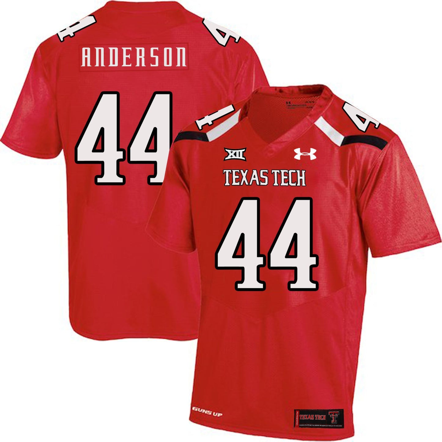 Donny Anderson 44 Red College Football Jersey football jersey product view 1