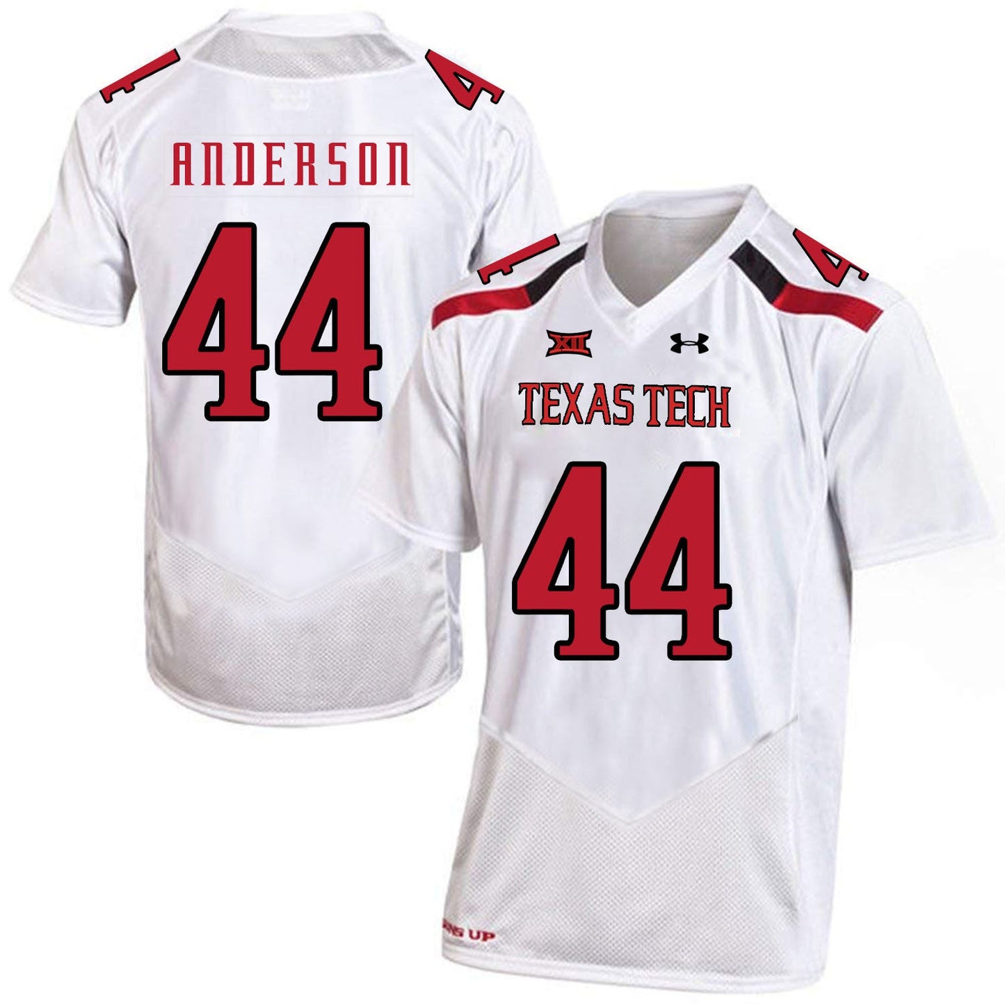 Donny Anderson 44 White College Football Jersey football jersey product view 1