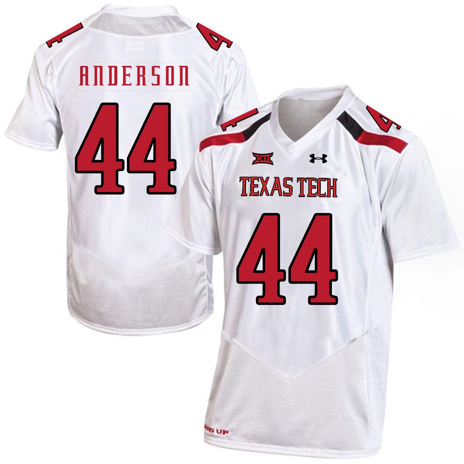 Donny Anderson 44 White College Football Jersey football jersey product view 1