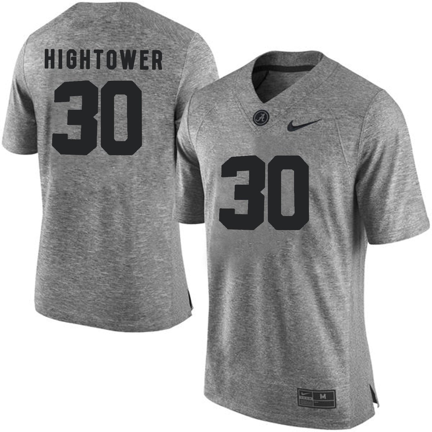 Dont'a Hightower 30 Gray College Football Jersey football jersey product view 1