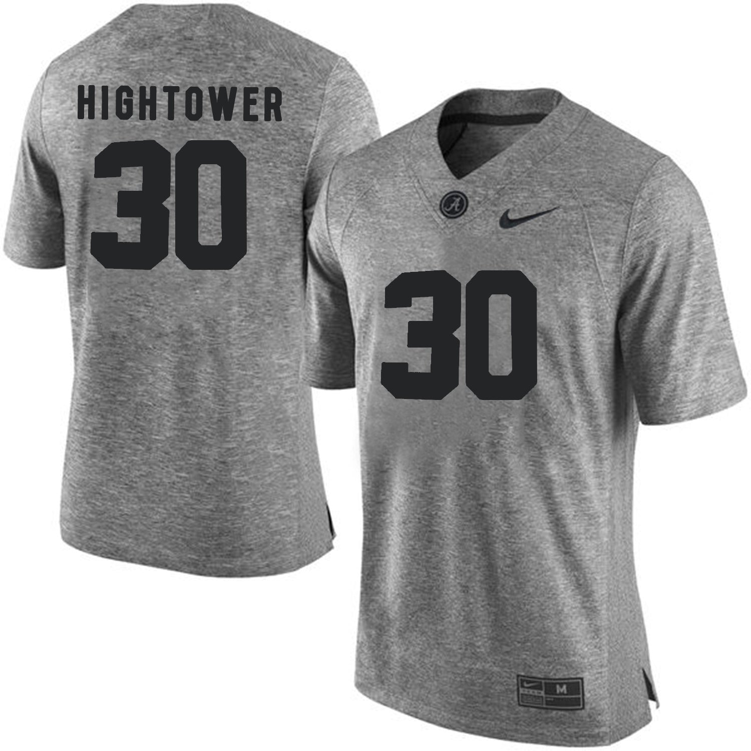 Dont'a Hightower 30 Gray College Football Jersey football jersey product view 1