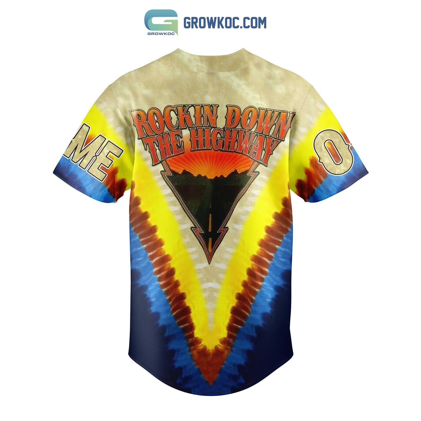 Doobie Brothers Rockin Down The Highway Personalized Baseball Jersey baseball jersey product view 2