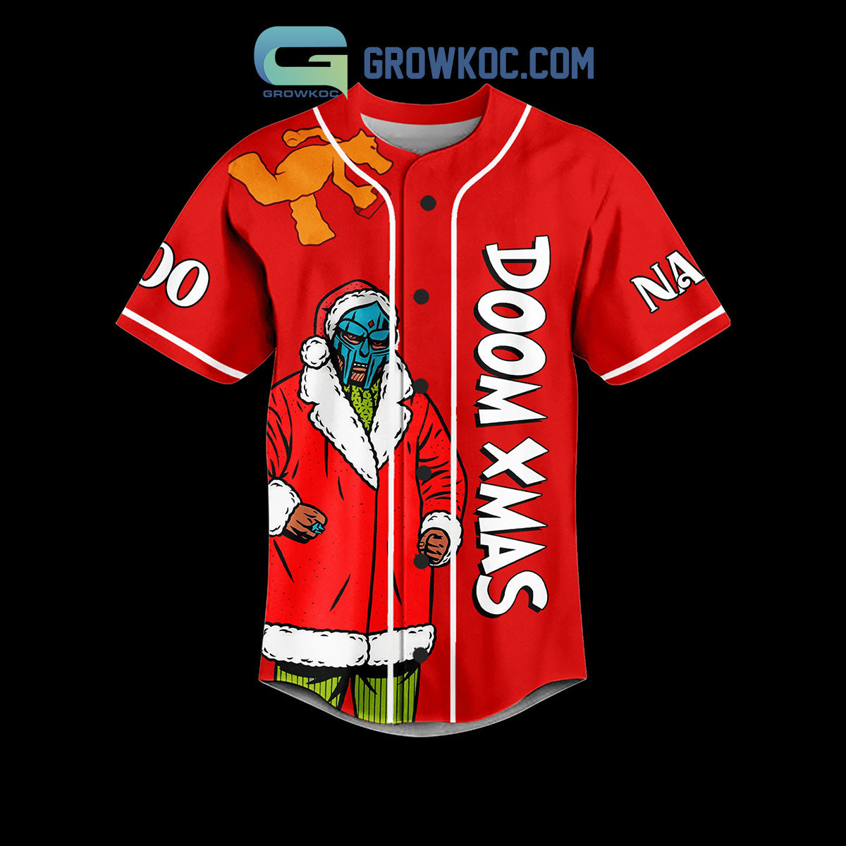Doom Mighty Doom Operation Christmasday Doom Xmas Winter Holiday Personalized Baseball Jersey baseball jersey product view 2