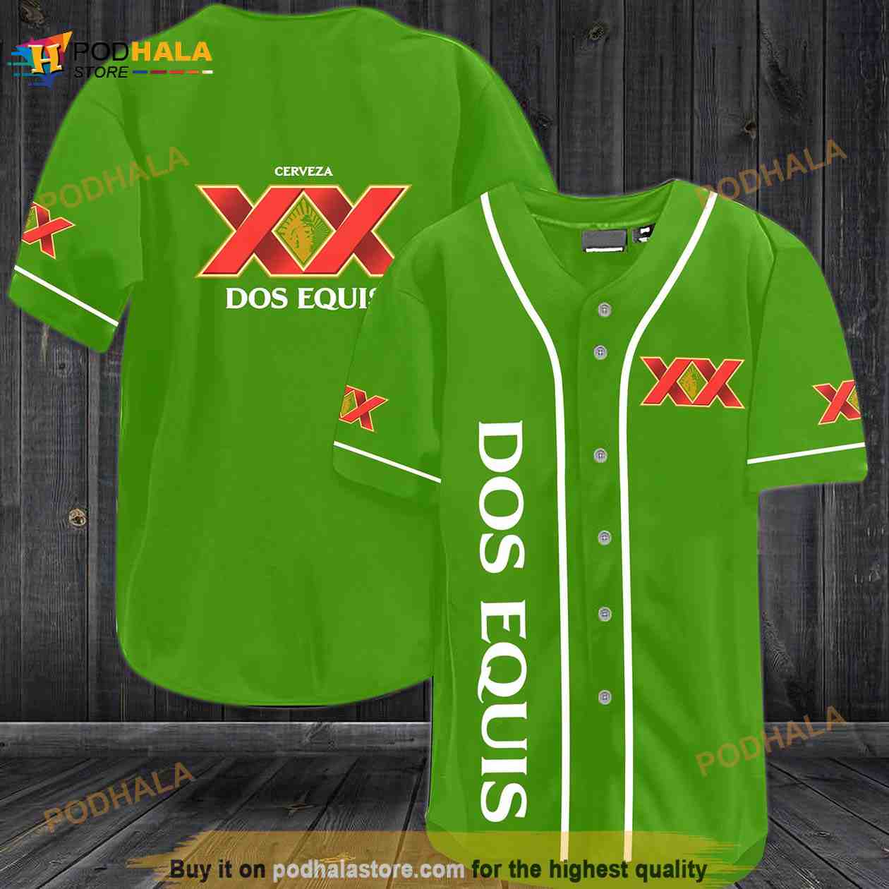 Dos Equis Xx 3D Baseball Jersey In8 baseball jersey product view 1