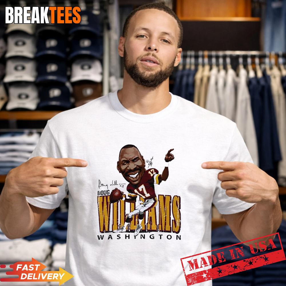 Doug Williams Washington Commanders MLB Signature Caricature T-Shirt Unisex T-shirt, Sweatshirt, Hoodie, Long Sleeve Tee - T-Shirt, Sweatshirt, Hoodie