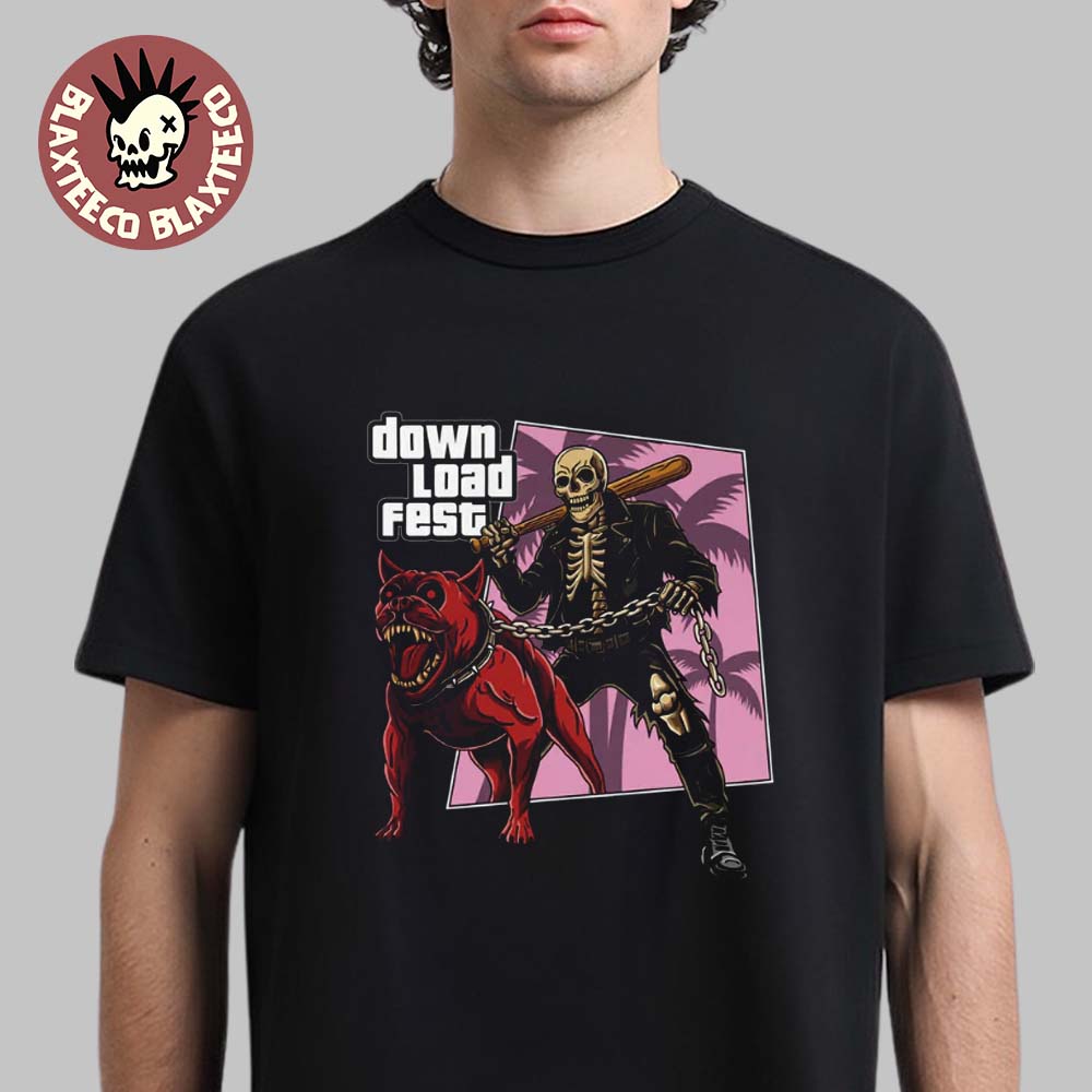 Download Festival 2026 Merch In Donnington UK From 10 To 14 June 2026 Grand Fest Auto GTA T-Shirt - T-Shirt, Sweatshirt, Hoodie