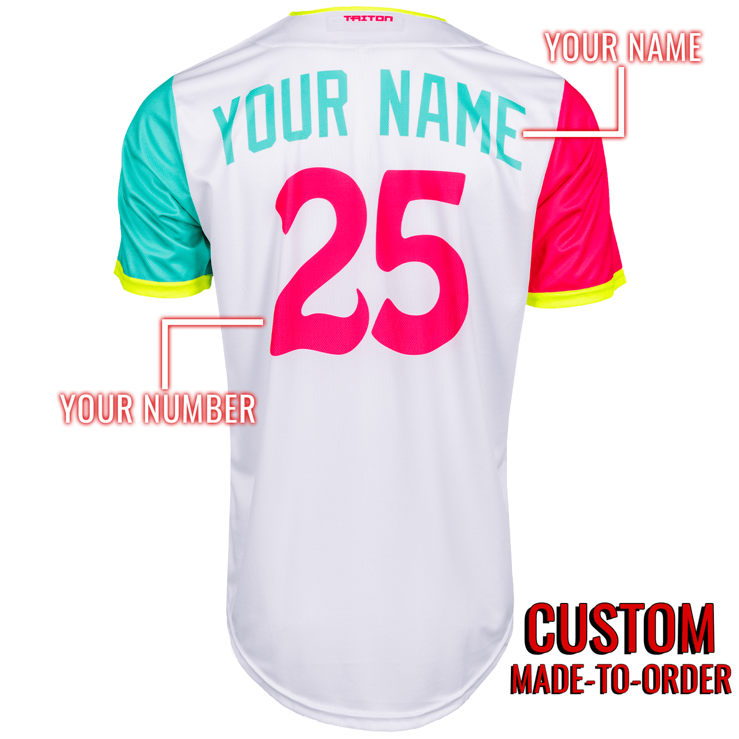 Draft Picks Lifestyle Baseball Jersey *CUSTOM* baseball jersey product view 2