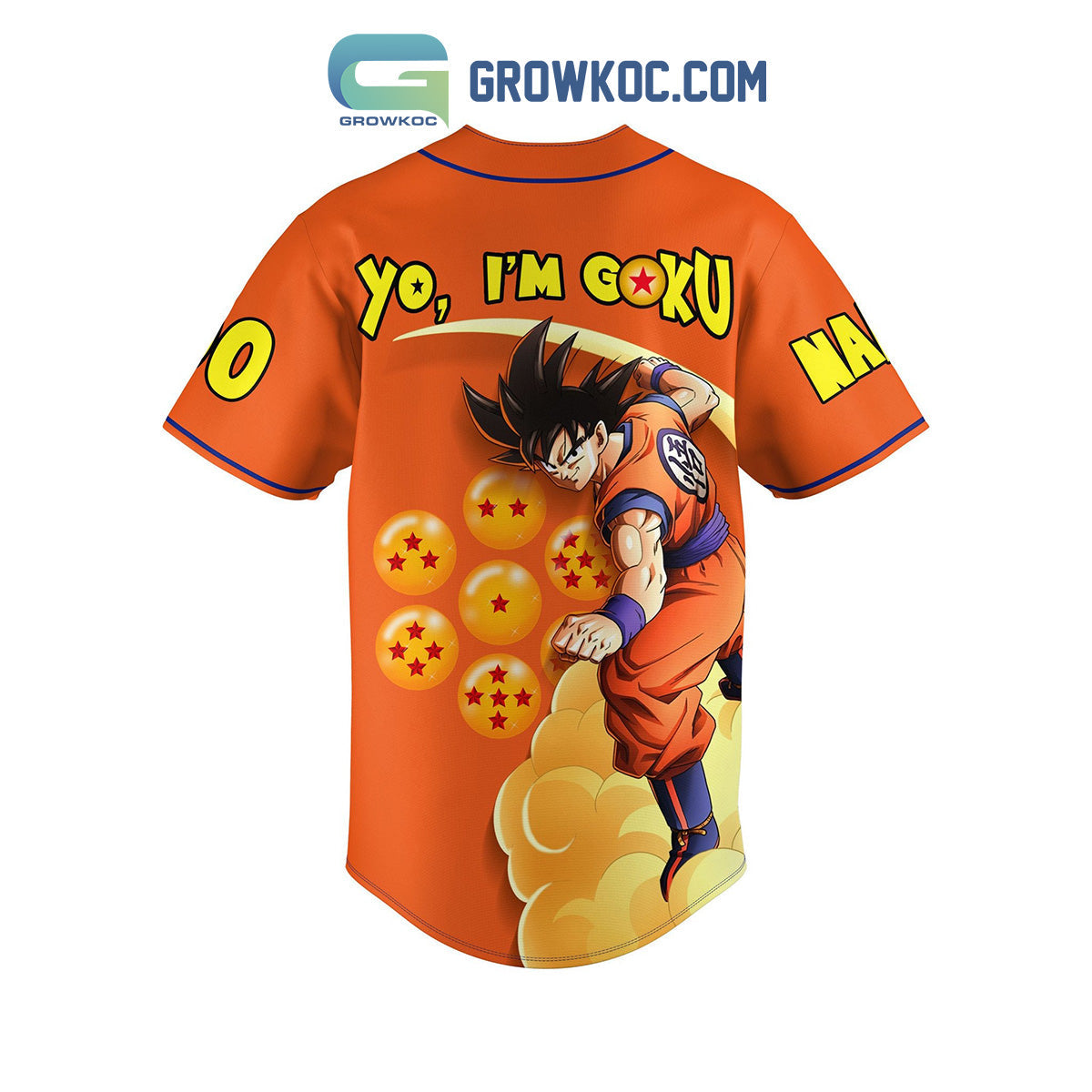 Dragonball Z Kakarot I’m Goku Personalized Baseball Jersey baseball jersey product view 3