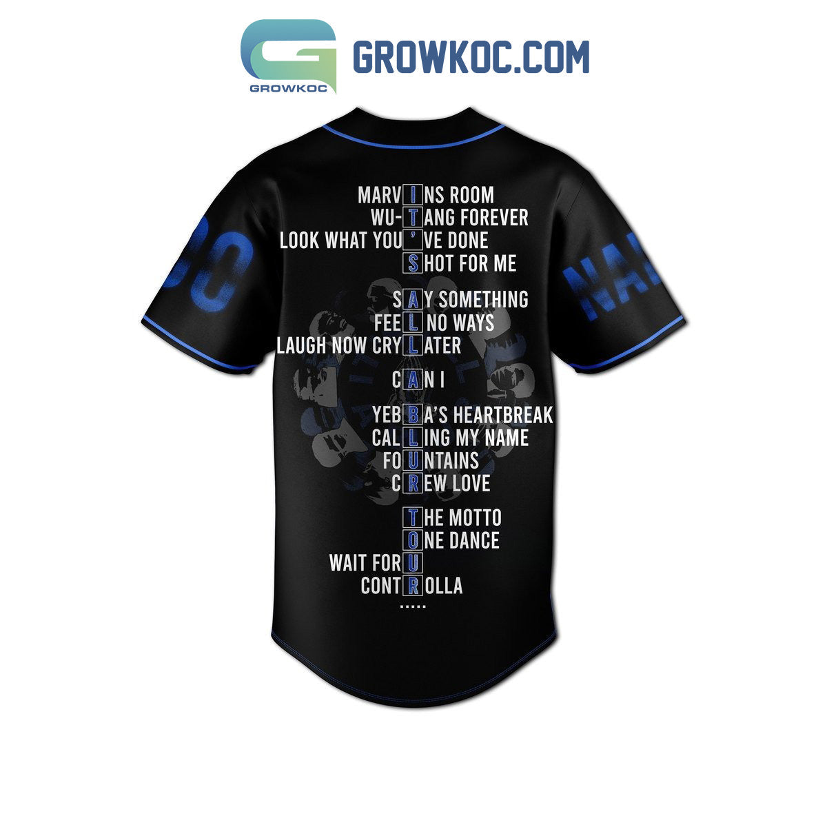 Drake And 21 Savage It’s All A Blur Tour Her Loss Personalized Baseball Jersey baseball jersey product view 3