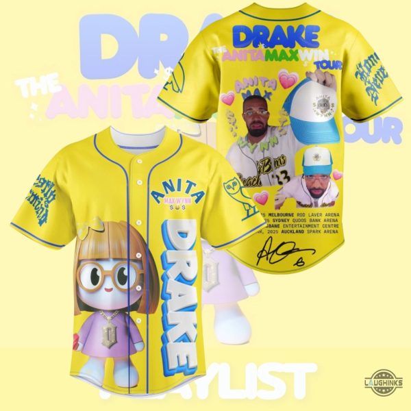 Drake Anita Max Wynn Baseball Jersey Shirt 2025 baseball jersey product view 1