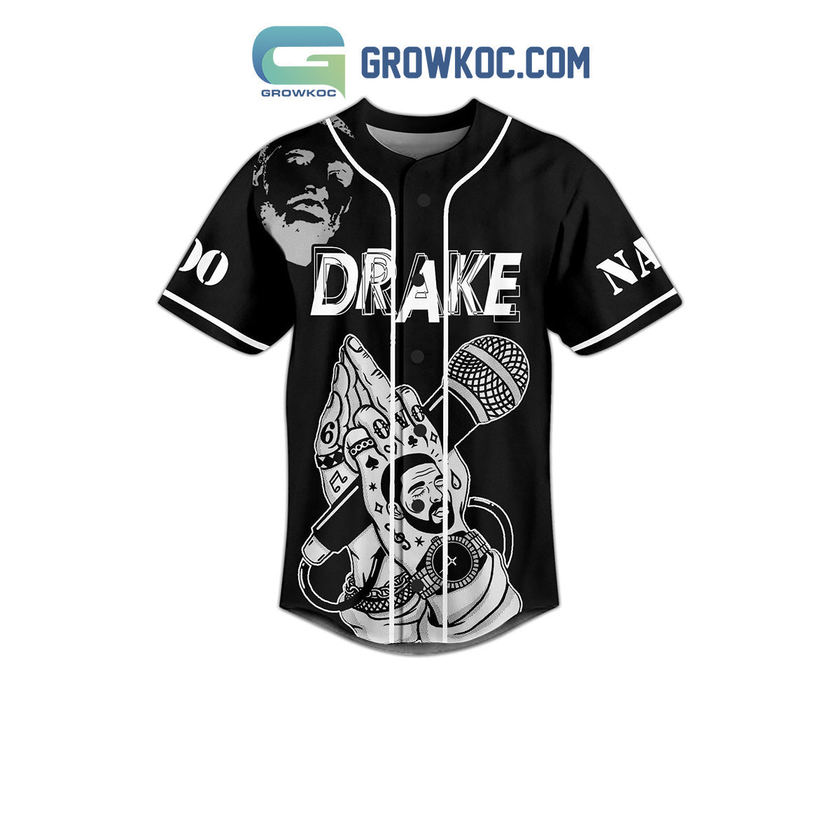 Drake Hate Survivor Personalized Baseball Jersey baseball jersey product view 3