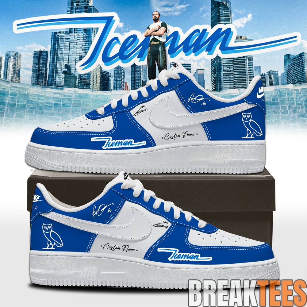 Drake Iceman 2026 Custom Air Force 1 Shoes Unisex T-shirt, Sweatshirt, Hoodie, Long Sleeve Tee - T-Shirt, Sweatshirt, Hoodie