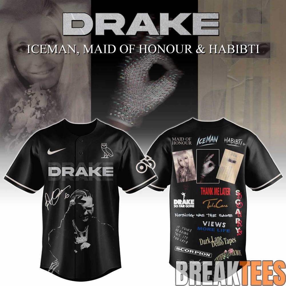 Drake Iceman Maid of Honour & Habibti Jersey Unisex T-shirt, Sweatshirt, Hoodie, Long Sleeve Tee - T-Shirt, Sweatshirt, Hoodie