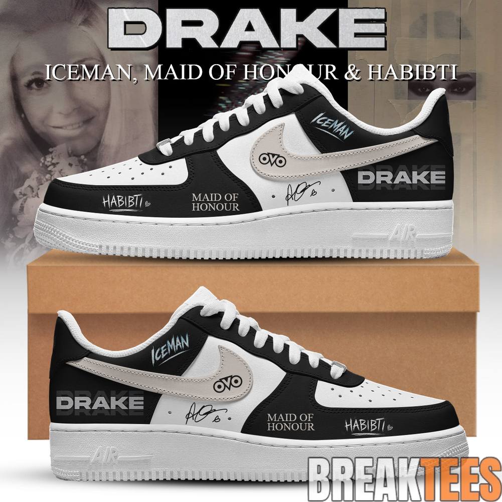 Drake Iceman Maid of Honour & Habibti Special AF1 Shoes Unisex T-shirt, Sweatshirt, Hoodie, Long Sleeve Tee - T-Shirt, Sweatshirt, Hoodie