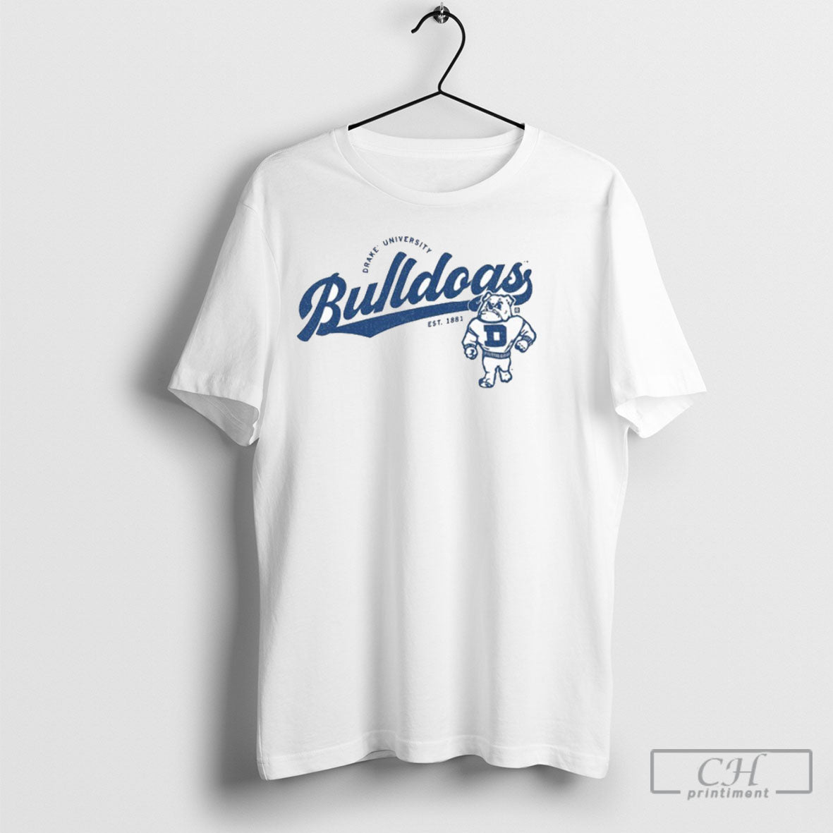 Drake University Bulldogs Script Logo Heavyweight Shirt Tee Unisex T-shirt, Sweatshirt, Hoodie, Long Sleeve Tee - T-Shirt, Sweatshirt, Hoodie