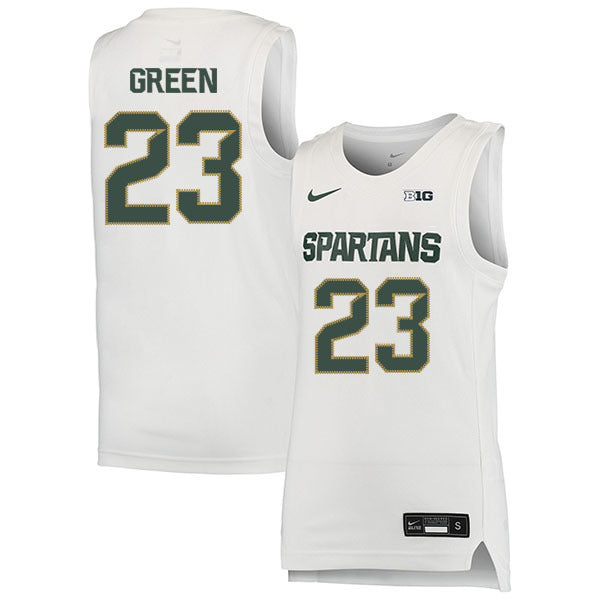 Draymond Green 23 White College Football Jersey football jersey product view 1