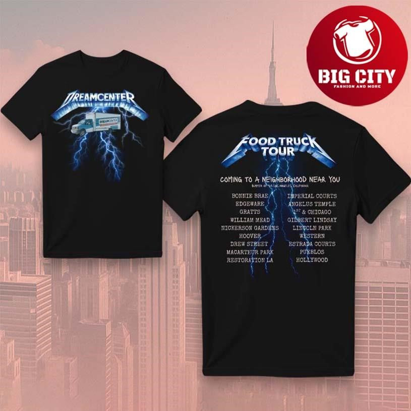 Dream Center Food Truck Tour Two Sided Shirt Unisex T-shirt, Sweatshirt, Hoodie, Long Sleeve Tee - T-Shirt, Sweatshirt, Hoodie