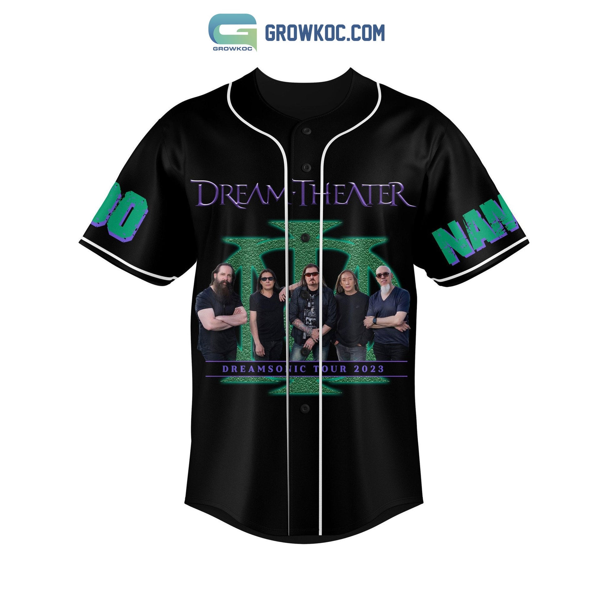 Dream Theater Presents Dream Sonic 2023 Personalized Baseball Jersey baseball jersey product view 2