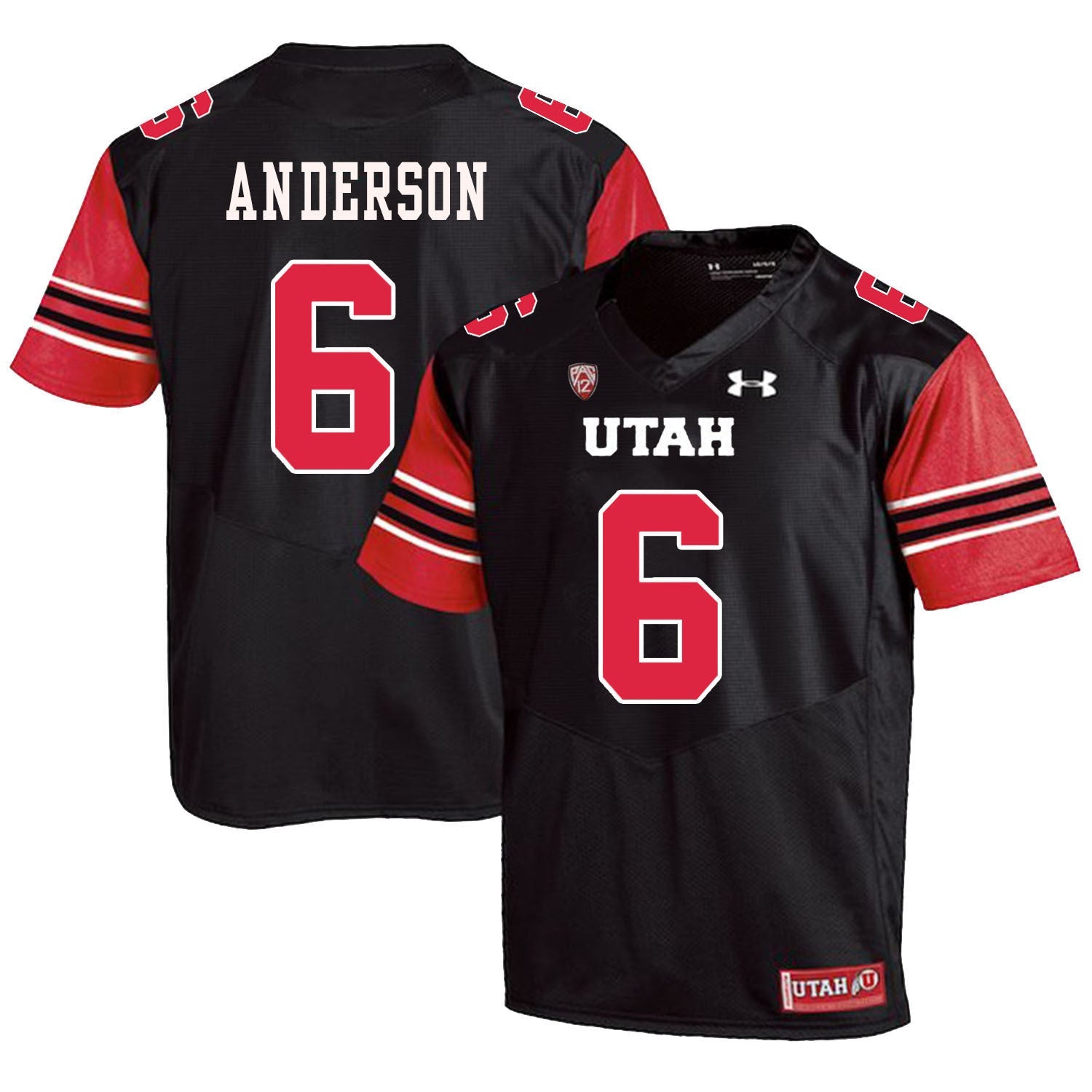 Dres Anderson 6 Black College Football Jersey football jersey product view 1