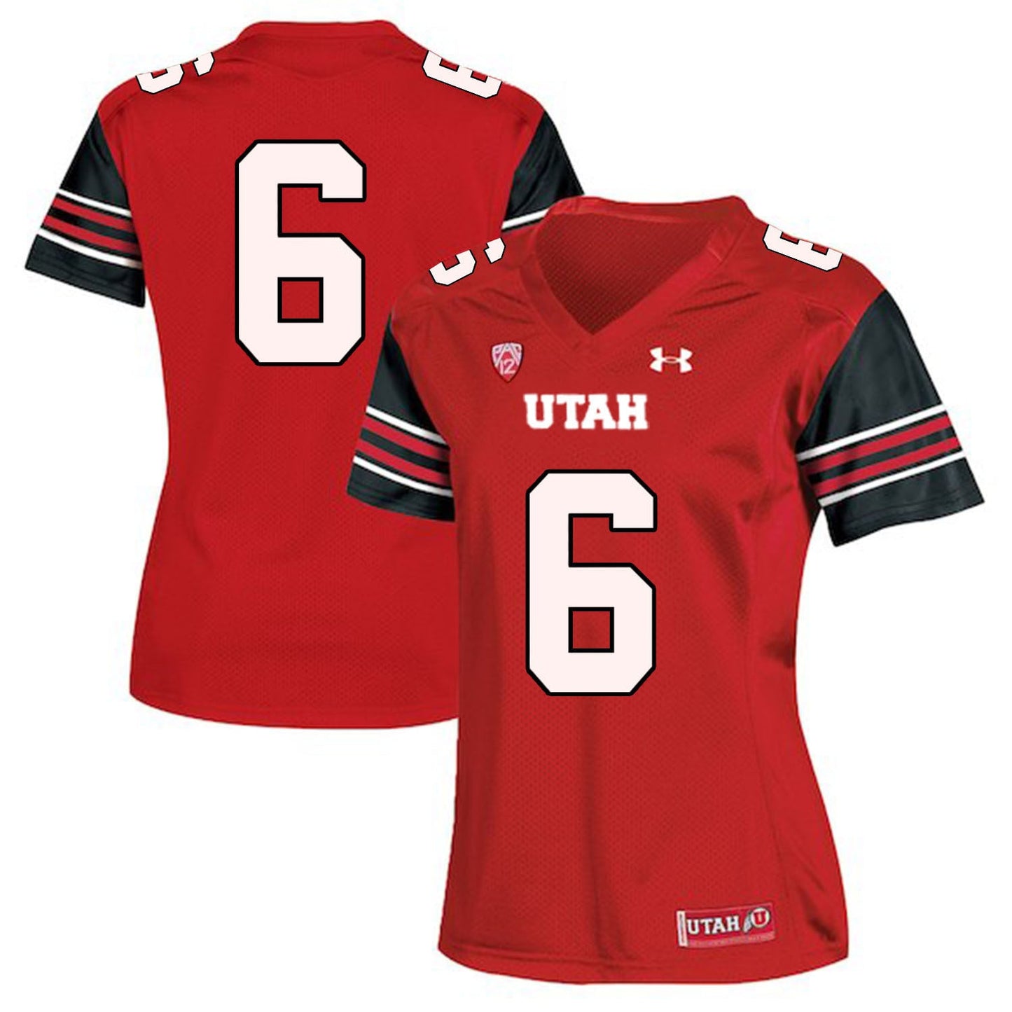 Dres Anderson 6 Red Women College Football Jersey football jersey product view 1