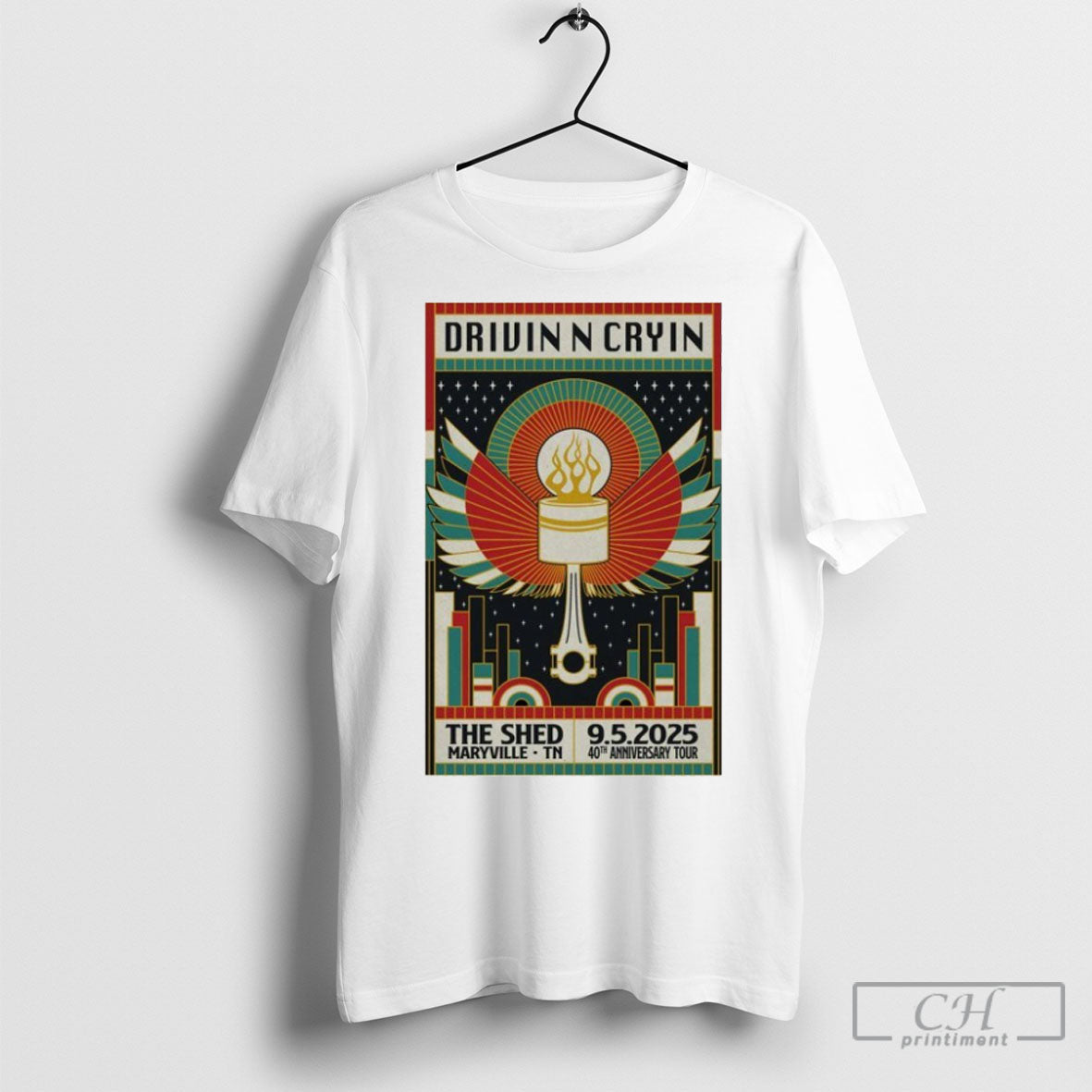 Drivin N Cryin Tour The Shed Maryville Tn 05 Sept 2025 Shirt Tee Unisex T-shirt, Sweatshirt, Hoodie, Long Sleeve Tee - T-Shirt, Sweatshirt, Hoodie