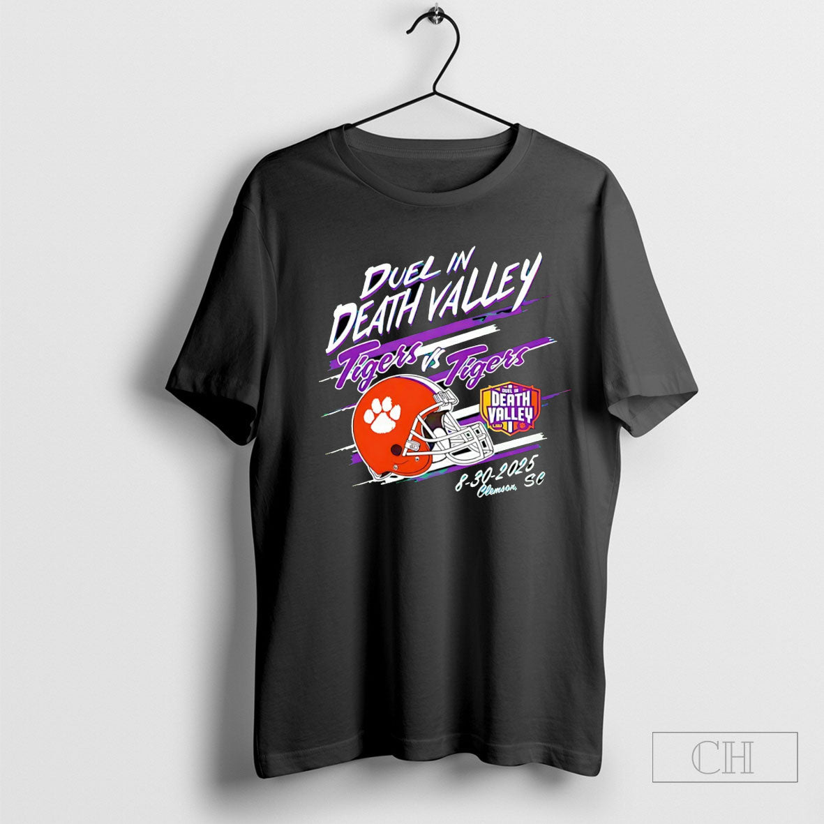 Duel In Death Valley Tigers Vs Tigers 2025 Helmet Shirt Tee Unisex T-shirt, Sweatshirt, Hoodie, Long Sleeve Tee - T-Shirt, Sweatshirt, Hoodie