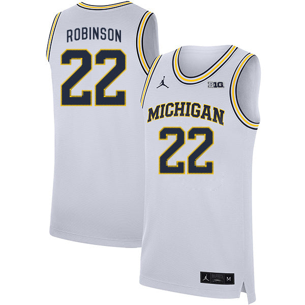Duncan Robinson 22 White College Football Jersey football jersey product view 1