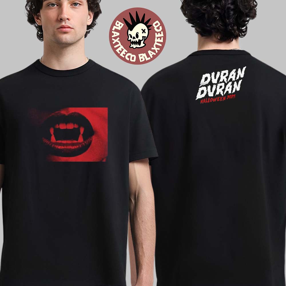 Duran Duran Halloween Show 2025 Merch In Manchester UK At Co-Op Live On 31st October 2025 Mouth And Fangs T-Shirt - T-Shirt, Sweatshirt, Hoodie