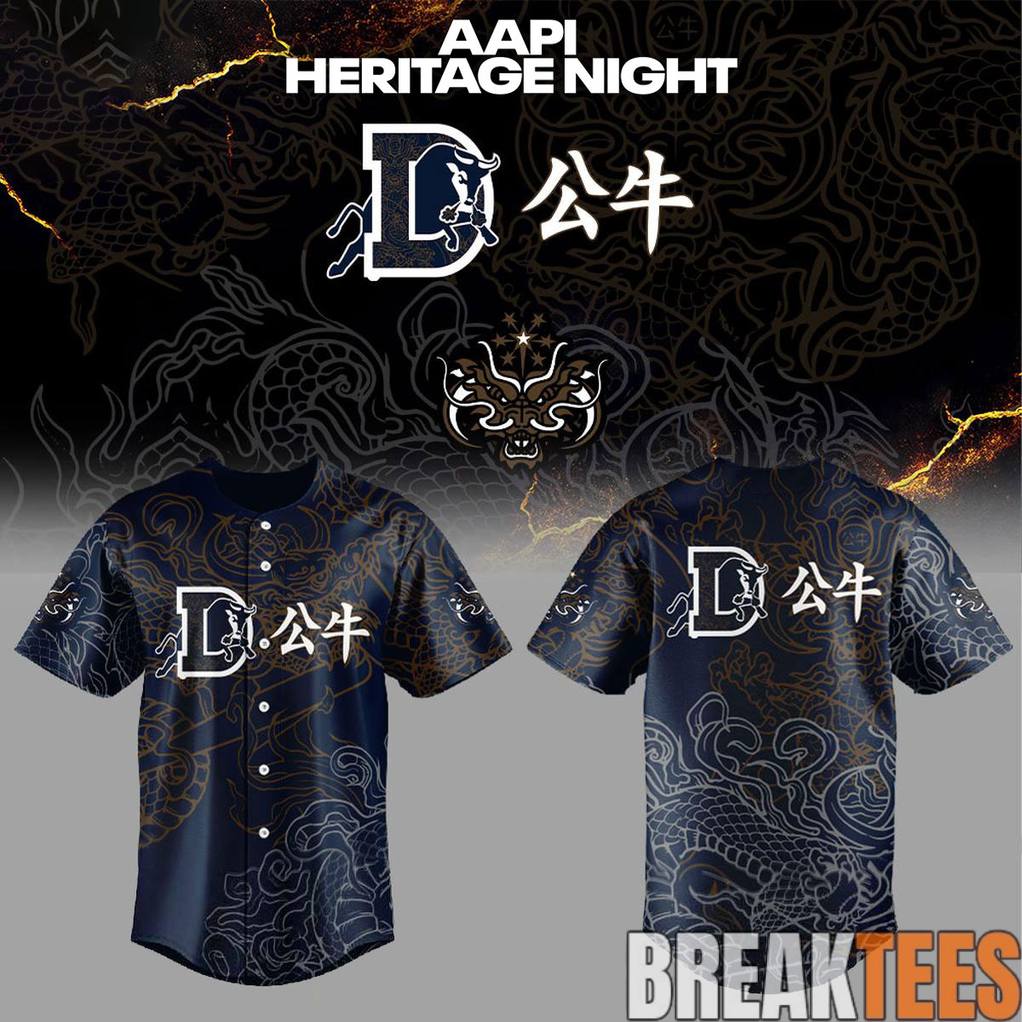 Durham Bulls AAPI Night Special Baseball Jersey baseball jersey product view 1