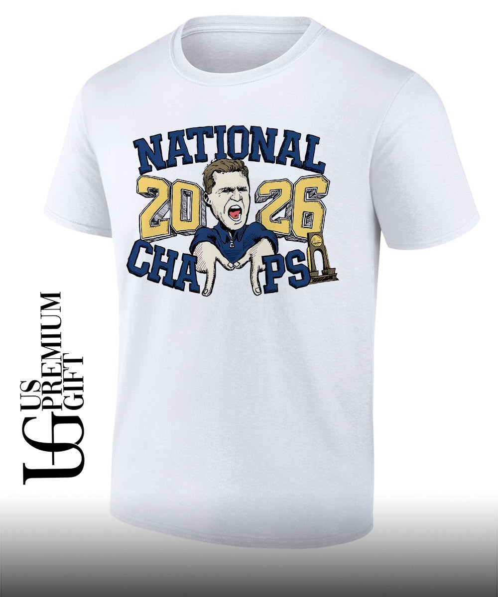 Dusty May coach Michigan Wolverines National Champions 2026 shirt Unisex T-shirt, Sweatshirt, Hoodie, Long Sleeve Tee - T-Shirt, Sweatshirt, Hoodie