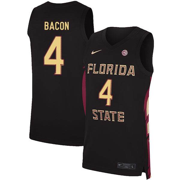 Dwayne Bacon 4 Black College Football Jersey football jersey product view 1
