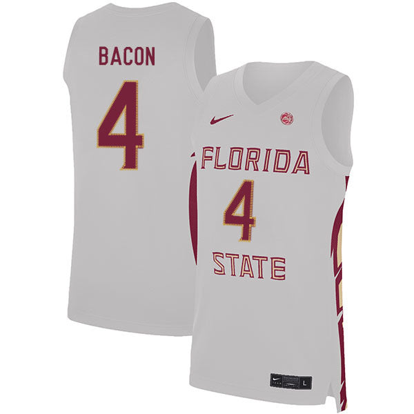 Dwayne Bacon 4 White College Football Jersey football jersey product view 1
