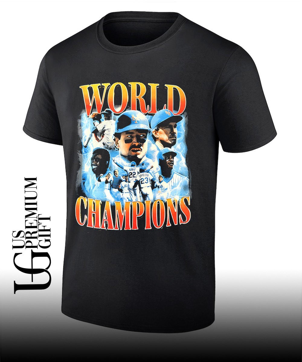 Dwight Gooden Darryl Strawberry Gary Carter Mookie Wilson New York Mets celebrating baseball 1986 World Series Champions MLB graphic vintage shirt - T-Shirt, Sweatshirt, Hoodie