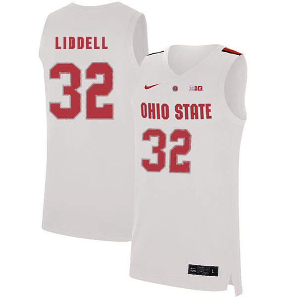 E.J. Liddell 32 White College Football Jersey football jersey product view 1