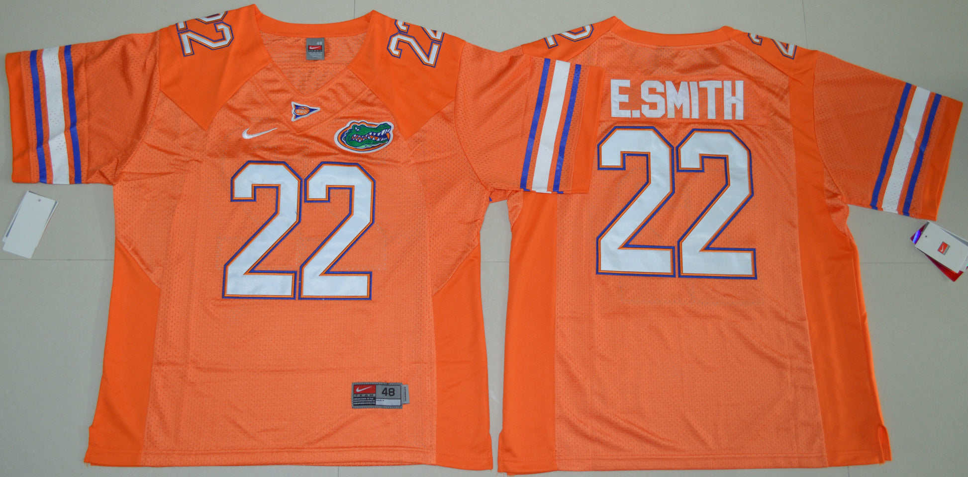 E.Smith 22 Orange College Football Jersey football jersey product view 1