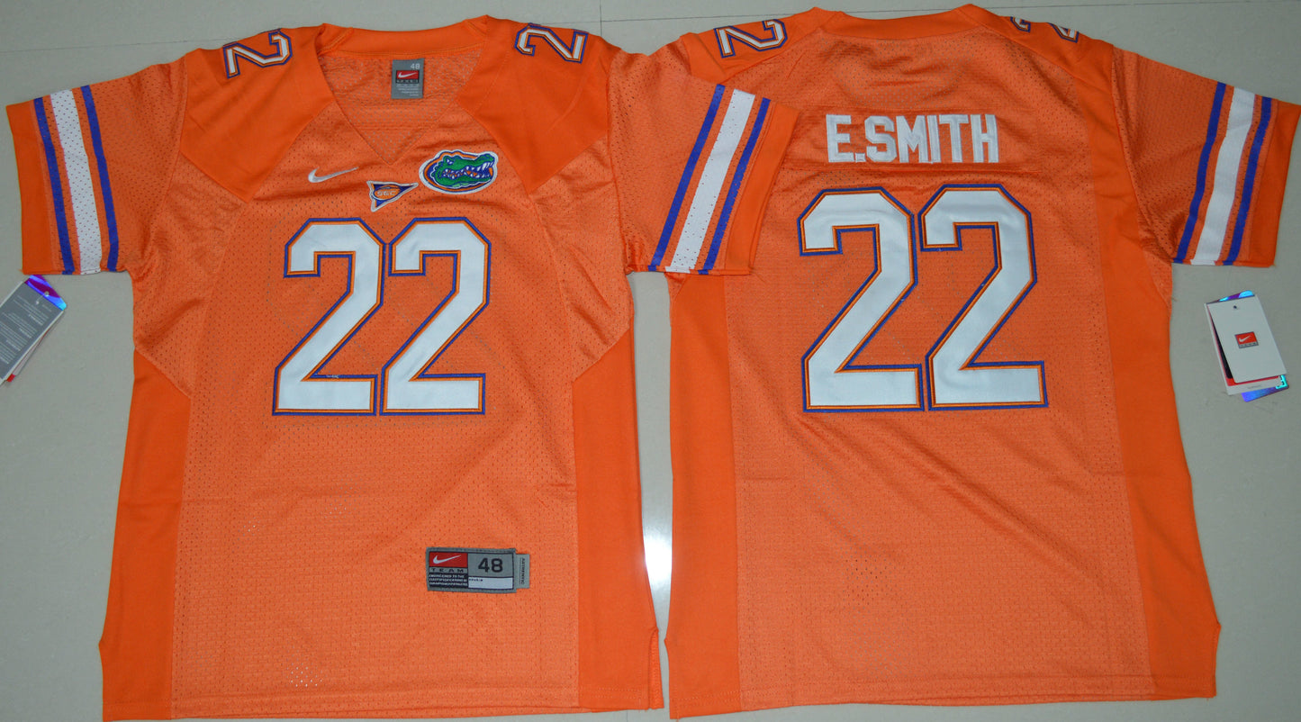 E.Smith 22 Youth Orange College Football Jersey football jersey product view 1