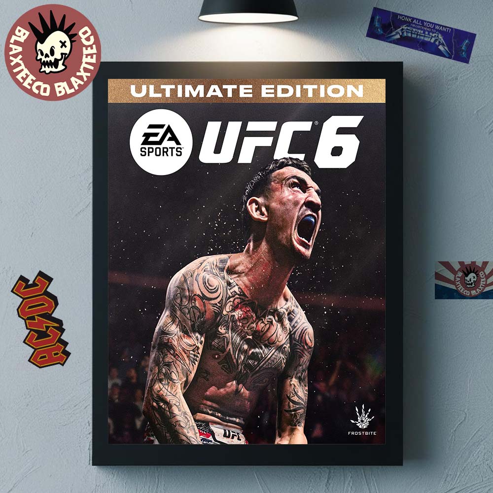 EA Sports UFC 6 Max Holloway Ultimate Edition Cover Athlete Home Decor Poster Canvas Unisex T-shirt, Sweatshirt, Hoodie, Long Sleeve Tee - T-Shirt, Sweatshirt, Hoodie