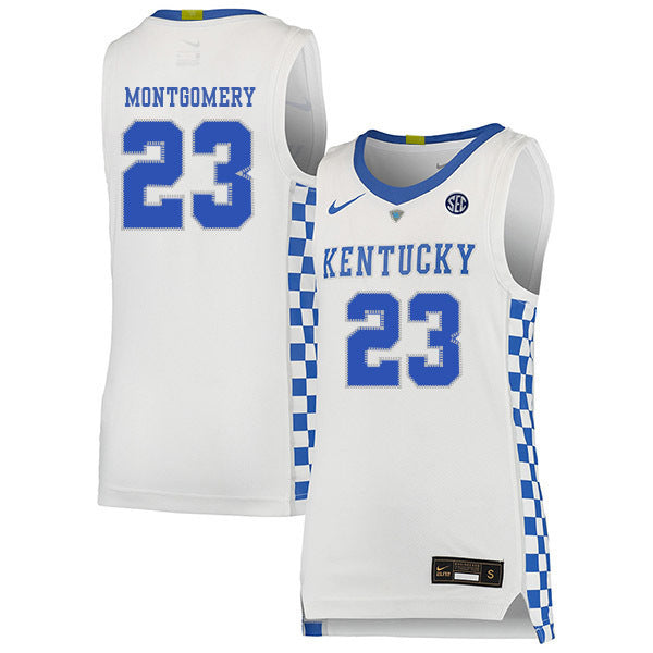 EJ Montgomery 23 White College Football Jersey football jersey product view 1