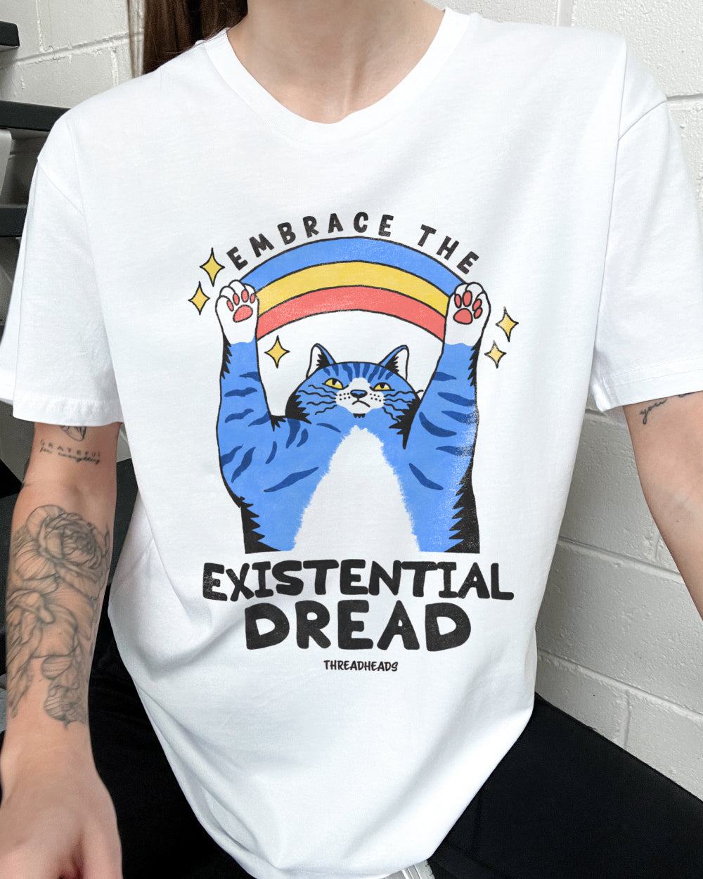 Embrace the Existential Dread T-Shirt Unisex T-shirt, Sweatshirt, Hoodie, Long Sleeve Tee - T-Shirt, Sweatshirt, Hoodie