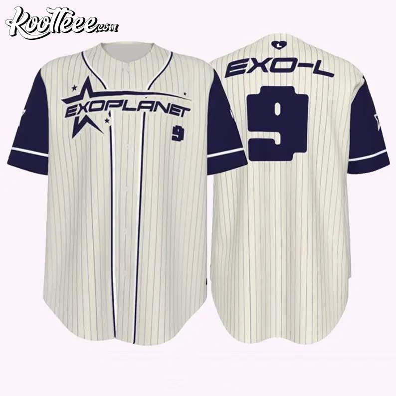 EXO Planet EXO-L Kpop Baseball Jersey baseball jersey product view 1