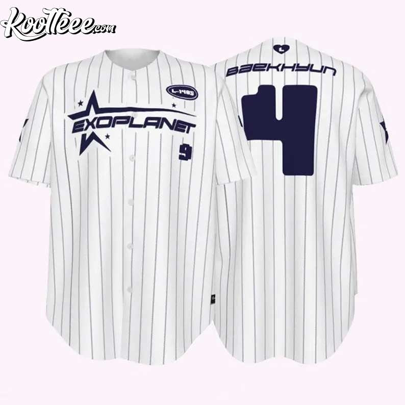 EXO Planet Kpop Baseball Jersey baseball jersey product view 1