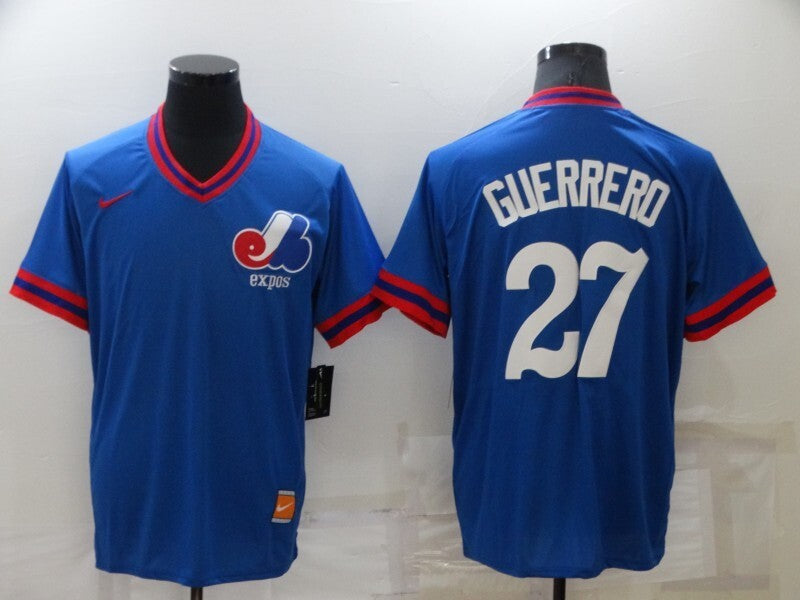 EXPOS #27 GUERRERO Retro Adult 636 Baseball Jersey baseball jersey product view 1