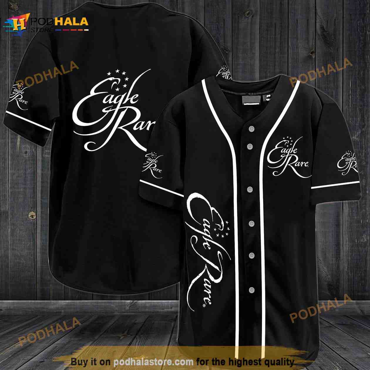Eagle Rare 3D Baseball Jersey baseball jersey product view 1
