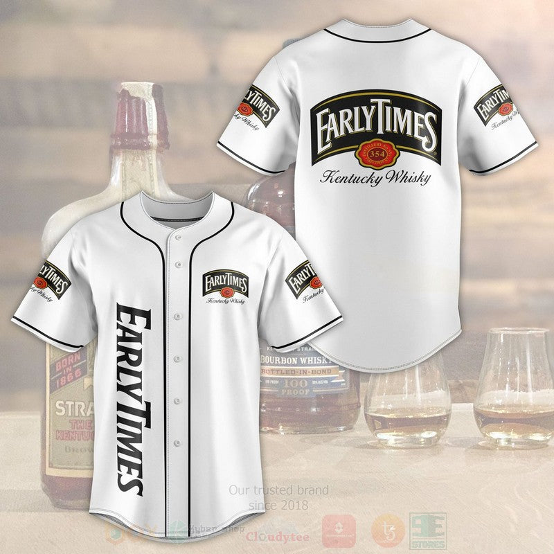 FASHION Early Times Baseball Jerseys Botton Shirt baseball jersey product view 1